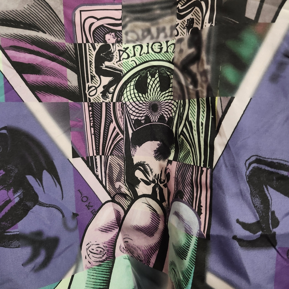 DC Comics Joker Vs Batman Checkered Windbreaker - Picture 14 of 16